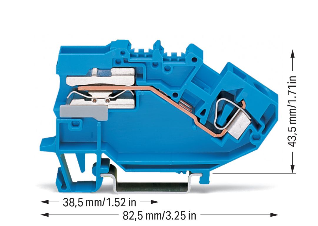 Trennreihenklemme bl Serie 782 0,2-6qmm 41A 1Etage APL_erf.