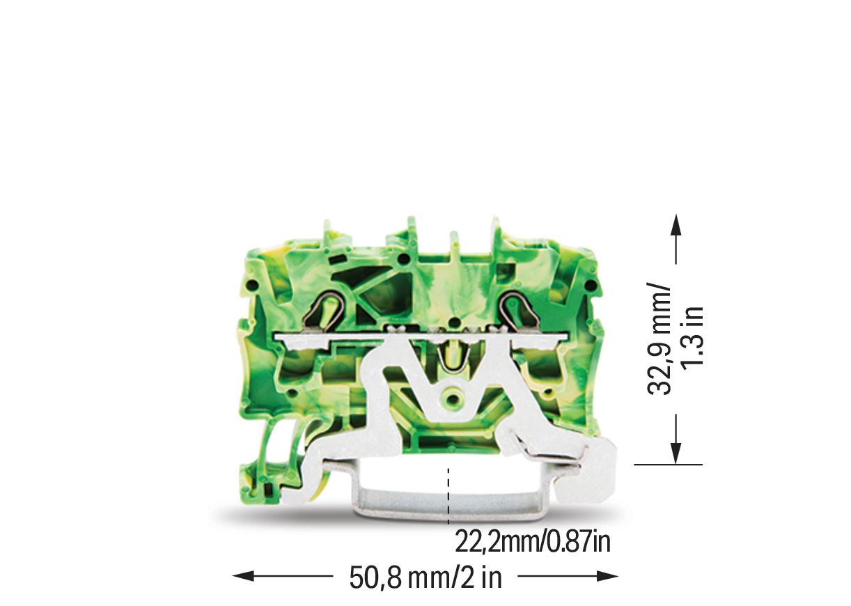Schutzleiter-Reihenklemme Serie 2002 0,25-4qmm gn/ge 1Etage APL_erf.