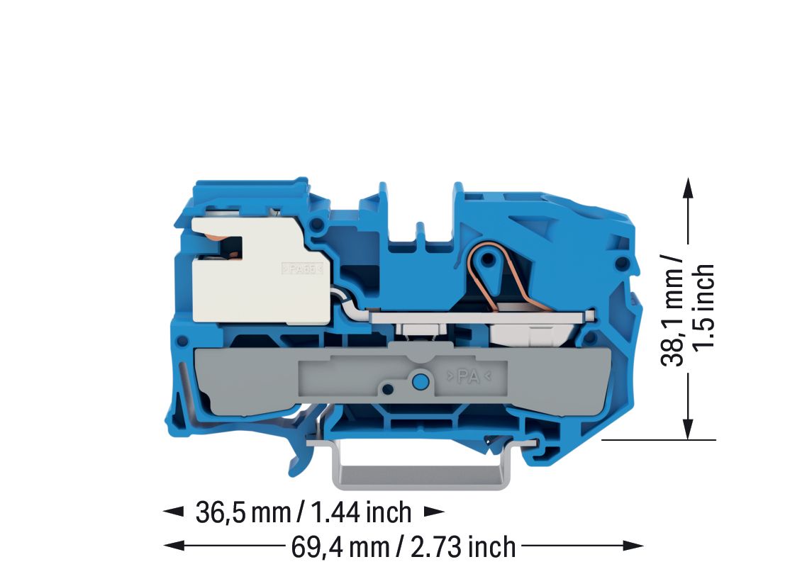 Trennreihenklemme bl Serie 2016 1Etage 0,5-16qmm 76A APL_erf.