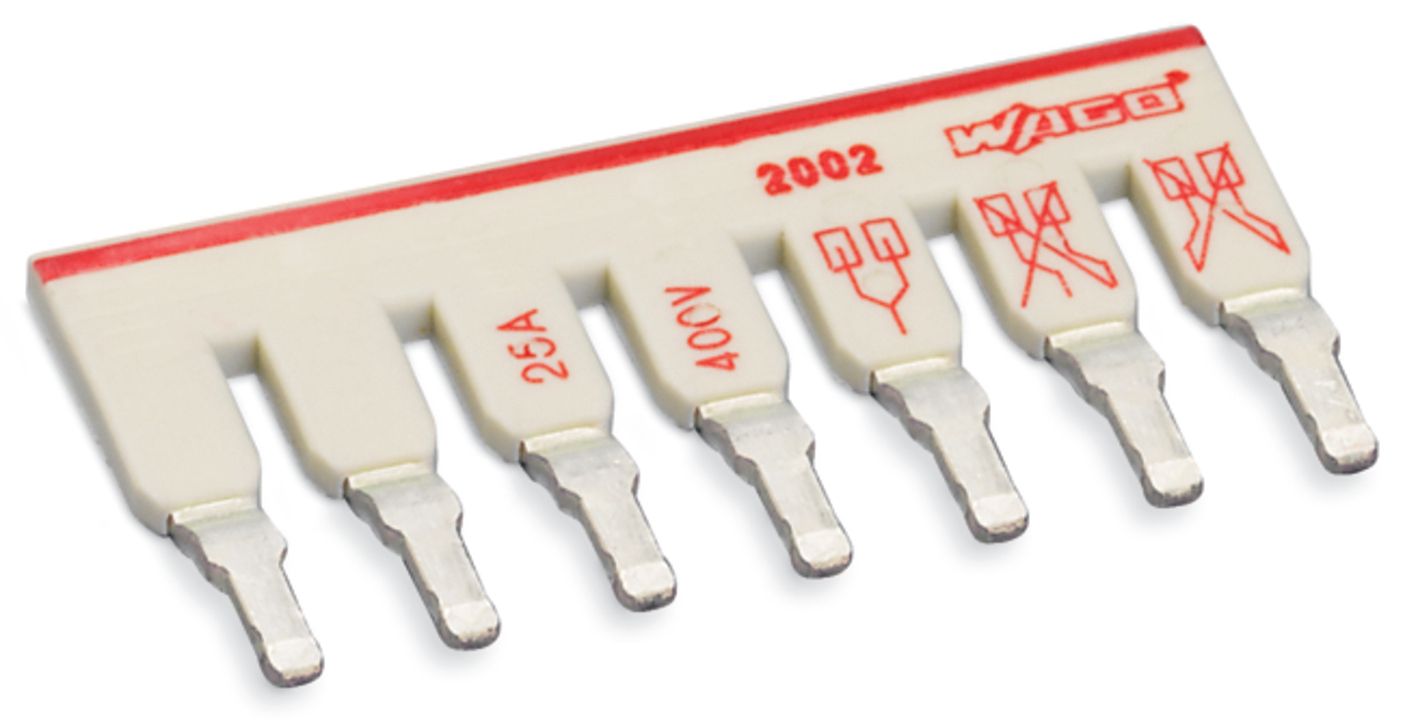 Schachtelverbinder 7p Serie 2002 steckb isol 25A m.Berührungss