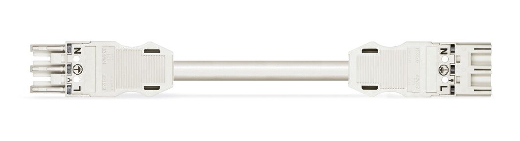 Systemverbindung 3p Serie 771 H05VV-F ws 2,5qmm 3x2,5qmm L4000mm Buchse Stecker