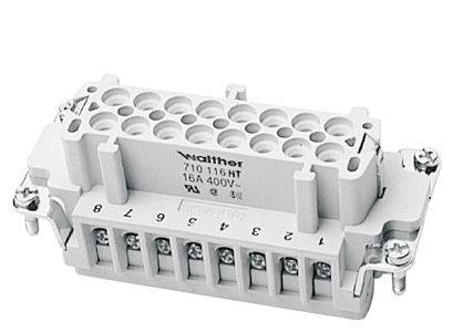 Kontakteinsatz Buchse 48p Schraub 16A 500V 0,5-2,5qmm