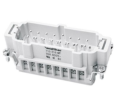 Kontakteinsatz Stift 6p Schraub 16A 500V 0,5-2,5qmm