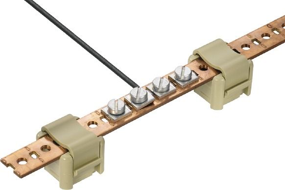 N-Sammelschiene Cu unbeh 15x6mm 80A
