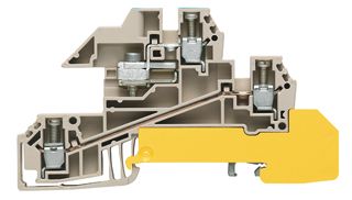 Installationsklemme 24A 0,5-4qmm 3pot bg Mit N-Trennschlitten APL_erf. Schraub