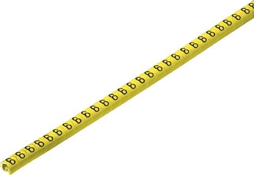 Kabelmarkierung 6 ge Ader Kst Ø1-3mm 3x3,4mm aufschieb