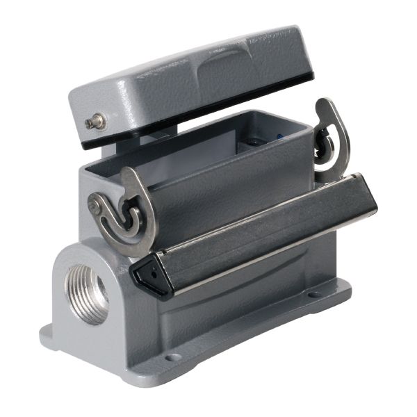 Sockelgehäuse Längsbügel Alu Klappd IP66 96x76,5x75,9mm zweis