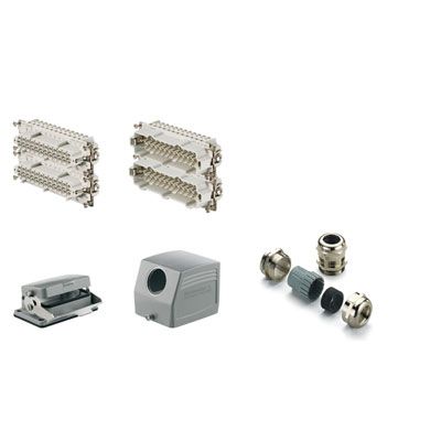 Steckverbinder Set IndSt 48p, Met.
