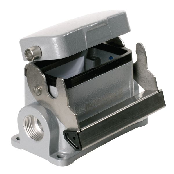 Sockelgehäuse Längsbügel Alu Klappd IP66 92,5x79,5x98,9mm zweis