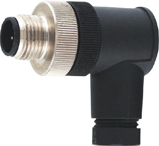 Rundsteckverbinder Stift 4A IP67 Schraub Zinn abgew