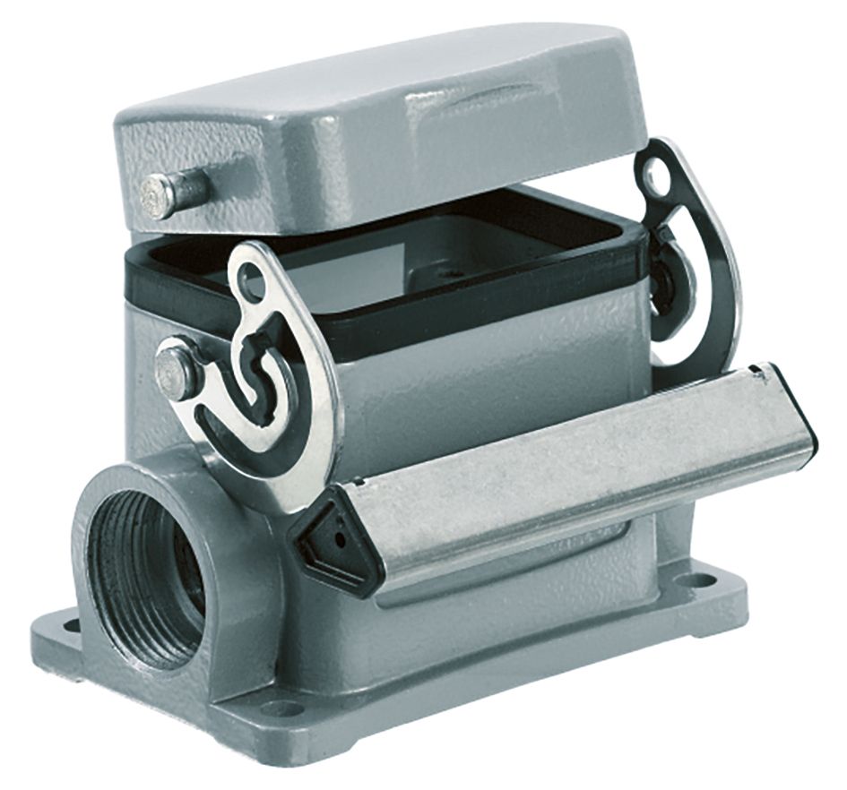 Sockelgehäuse Längsbügel Alu Klappd IP66 82x72x92,5mm seitl