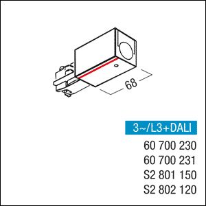End-Einspeisung links ws 3p 110mm
