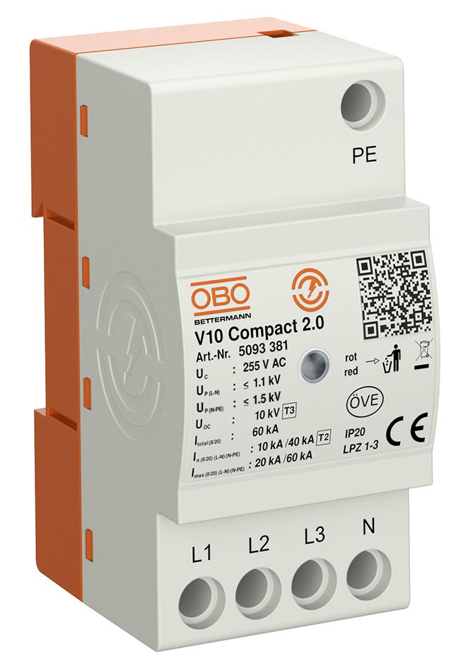 Überspannungsableiter TNNetzform-/TN-S/TT Netzform-TN/TN-C-S/TN-S/TT 230VAC 1,1kV