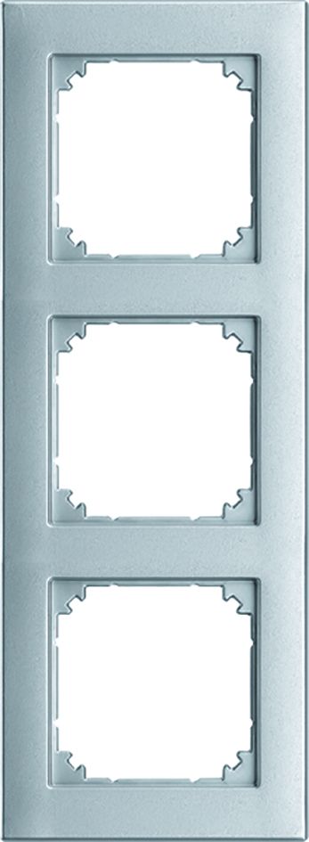 Rahmen 3f polws glz M-PLAN Kst f.GEB-K Unterputzmontage Thermopl