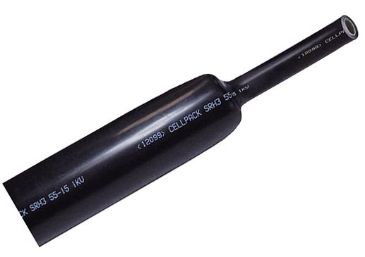 Schrumpfschlauch dickw L1m Ø130/34mm sw 3:1 Mit Innenkleber 4,8mm -40-120°C