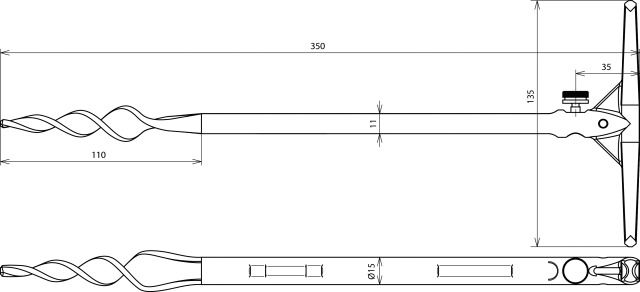 Erdbohrer EB ASSM5 L350 TGGALZN