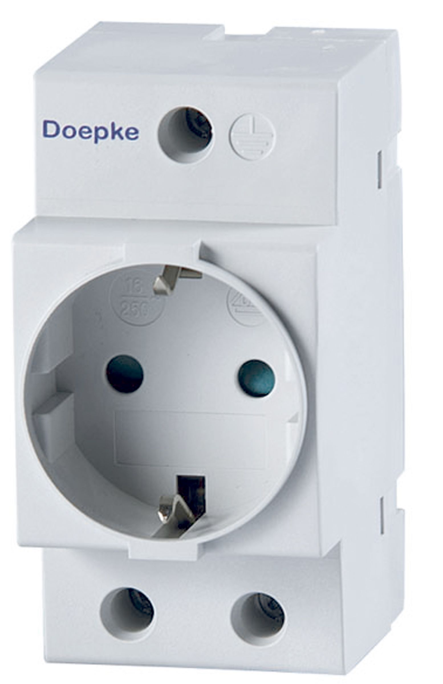 Steckdose REG 250V/AC 16A Klappd 2,5TE 69mm IP3X