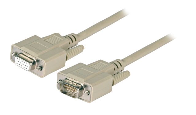 VGA-Kabel 2m HD-D-Sub Stecker Buchse 15p