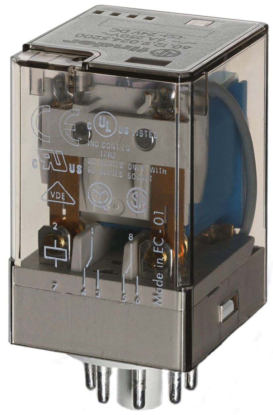 Schaltrelais 2W IP20 32,5x54,2x36,4mm Steckanschl