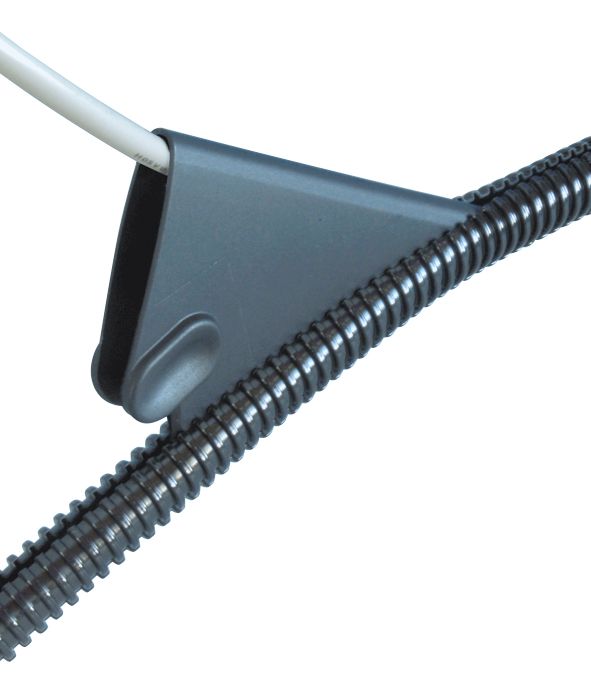 Leitungseinführung sw sw Rohreinf RAL9005 LtgsEinf