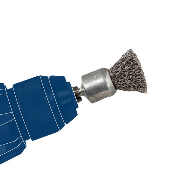 Topfbürste Ø50mm Drahtbürste Stiftanschluss