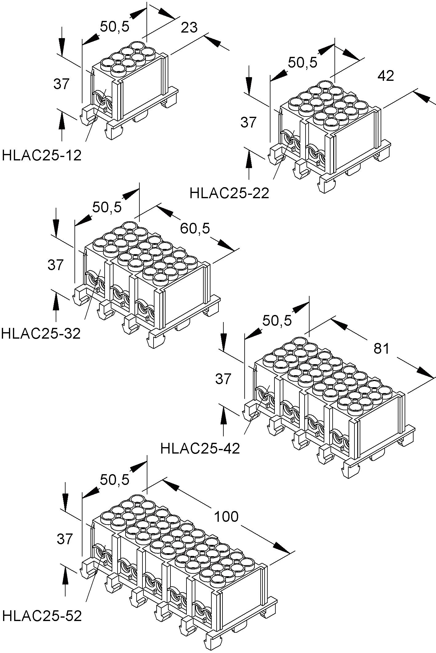 Hauptleitungsklemme 16Ein lgr berührsich REG 4pol schraub 2,5-25qmm/Zu