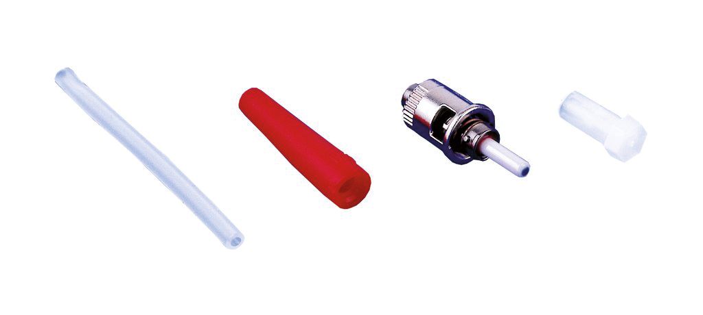 LWL-Stecker ST MM kleb Keramik rt