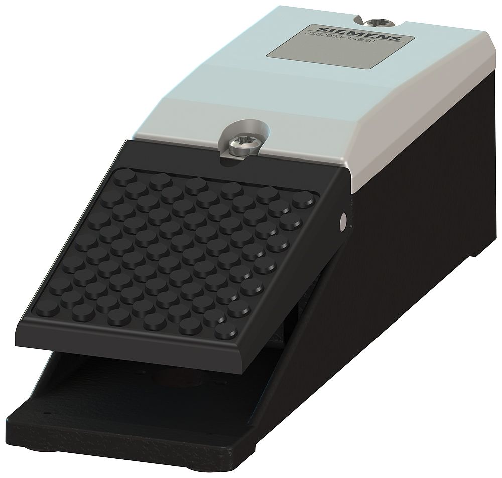 Fußtaster Ein/Aus Metall 1S 1Ö 16A IP65
