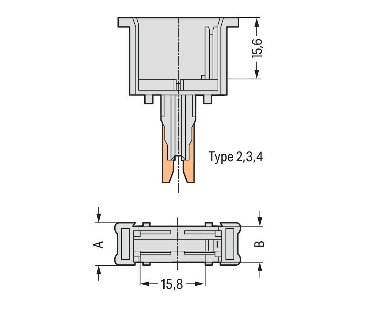 Reihenklemme 0,08-2,5qmm Serie 280 10A 1Etage 2kl gr Hutschiene TH35