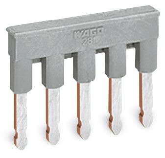 Querverbinder 5p gr Serie 281 steckb 32A isol m.Berührungss