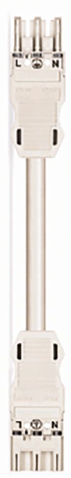 Verbindungskabel 3p Serie 771 H05VV-F ws 2,5qmm 3x2,5qmm L5000mm Buchse Stecker