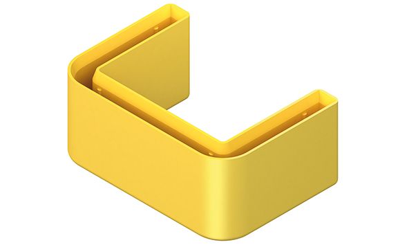 Endkappe Kst U-Profil 27x27mm ge