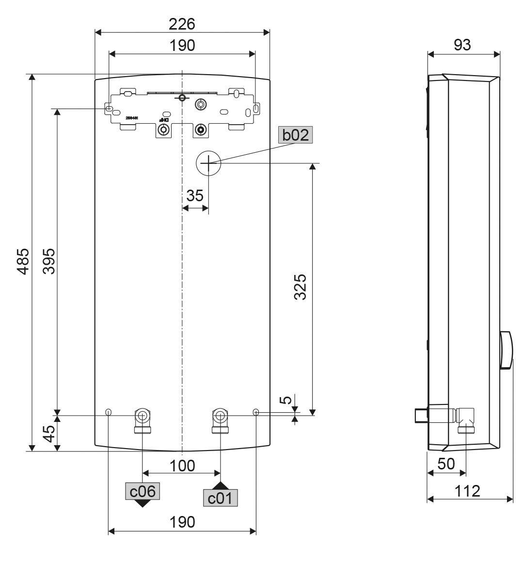 Durchlauferhitzer elektr 27kW m.Display digi man f.vorerwärmtes Wasser A