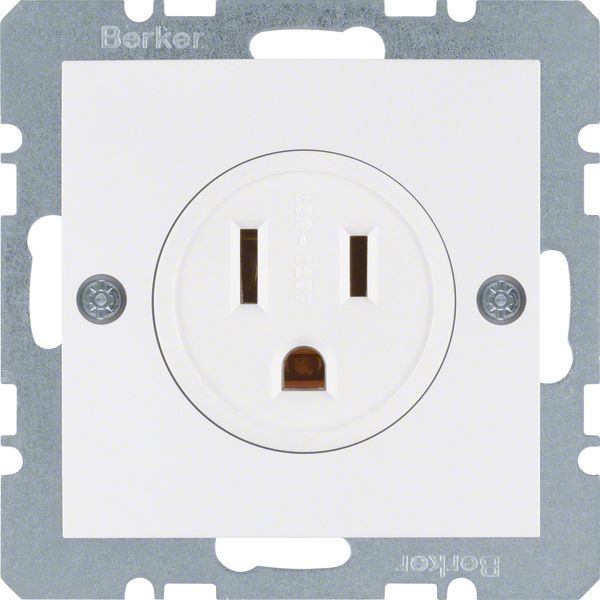 Steckdose 1f polws glz S.1 UP USA/CA (NEMA IP20
