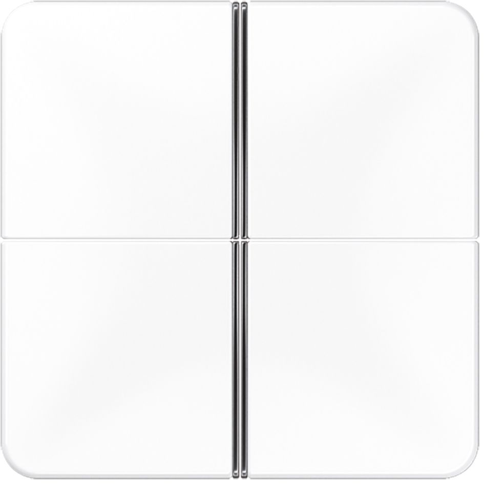 Taste_4t Schalt/Dimm AS/A aws glz f.Bussystem vierteilige Taste