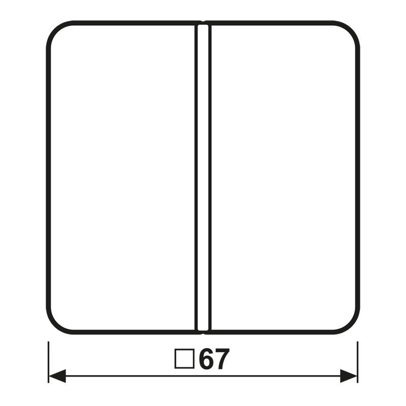 Wippe 1t Schalter CD ws glz