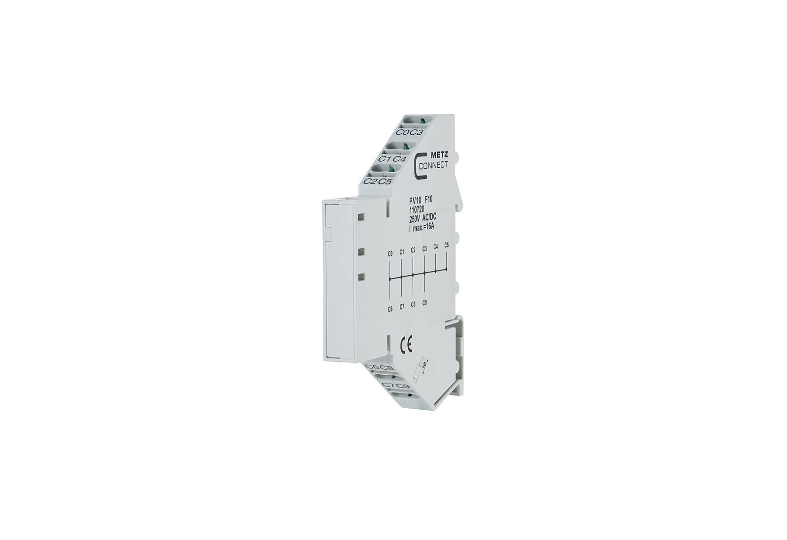 Klemmenkasten 2,5qmm 10f Kst IP20 87,5x11,2x60mm