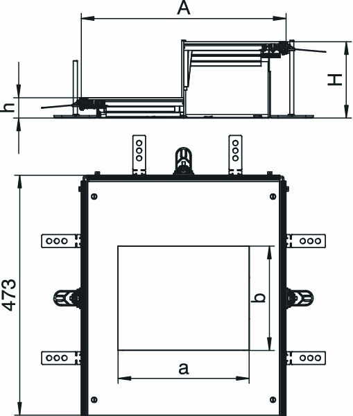 Anbaueinheit ST rechteck 473x400mm 1f