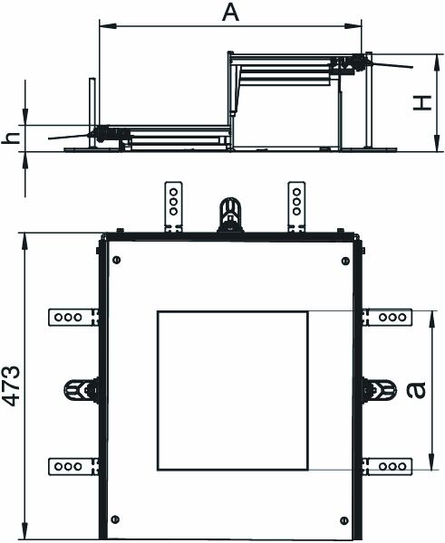 Anbaueinheit ST rechteck 473x400mm 1f