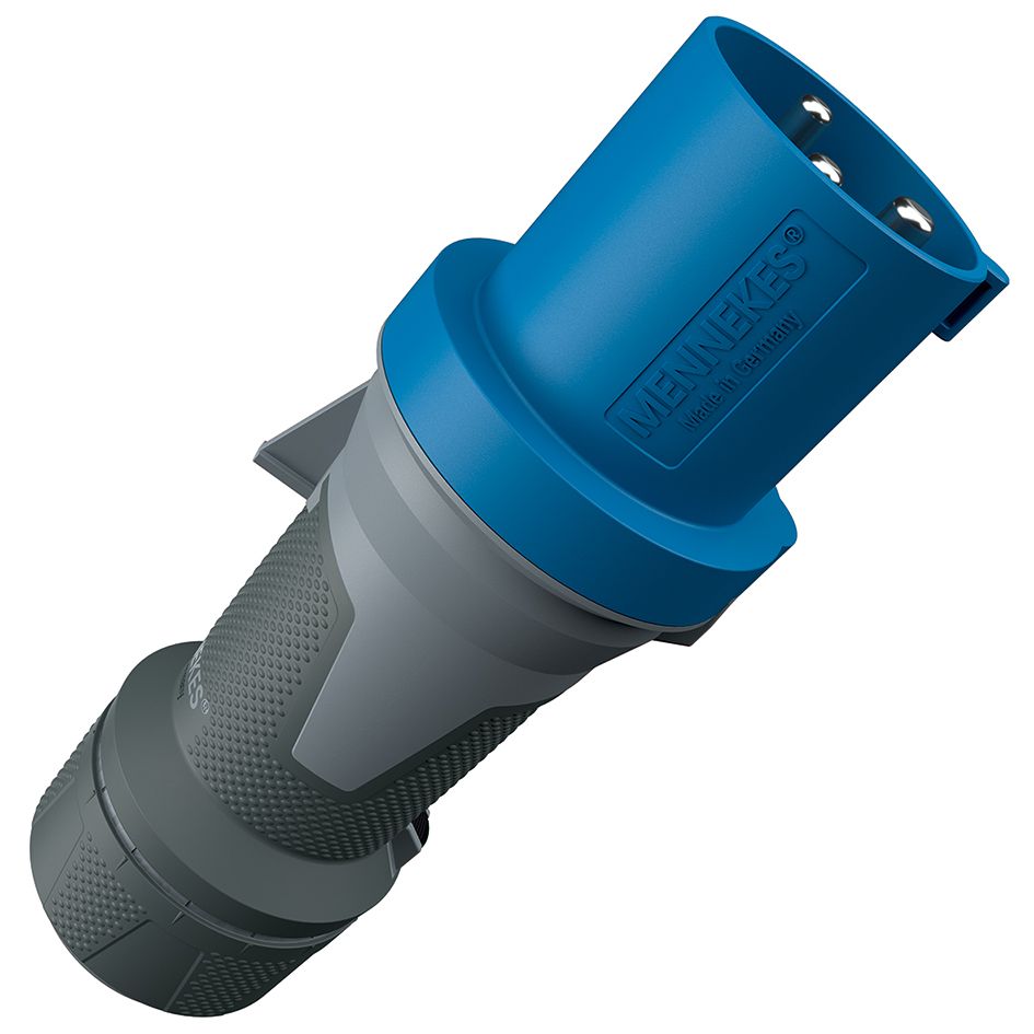 CEE-Stecker 5p 63A IP54 PowerTOP Xtra 400V/rt 6h Schraubkl Kst Verschraubung