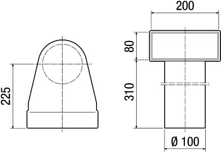 Luftkanalreduzierstück ST
