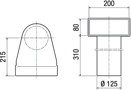 Luftkanalreduzierstück ST