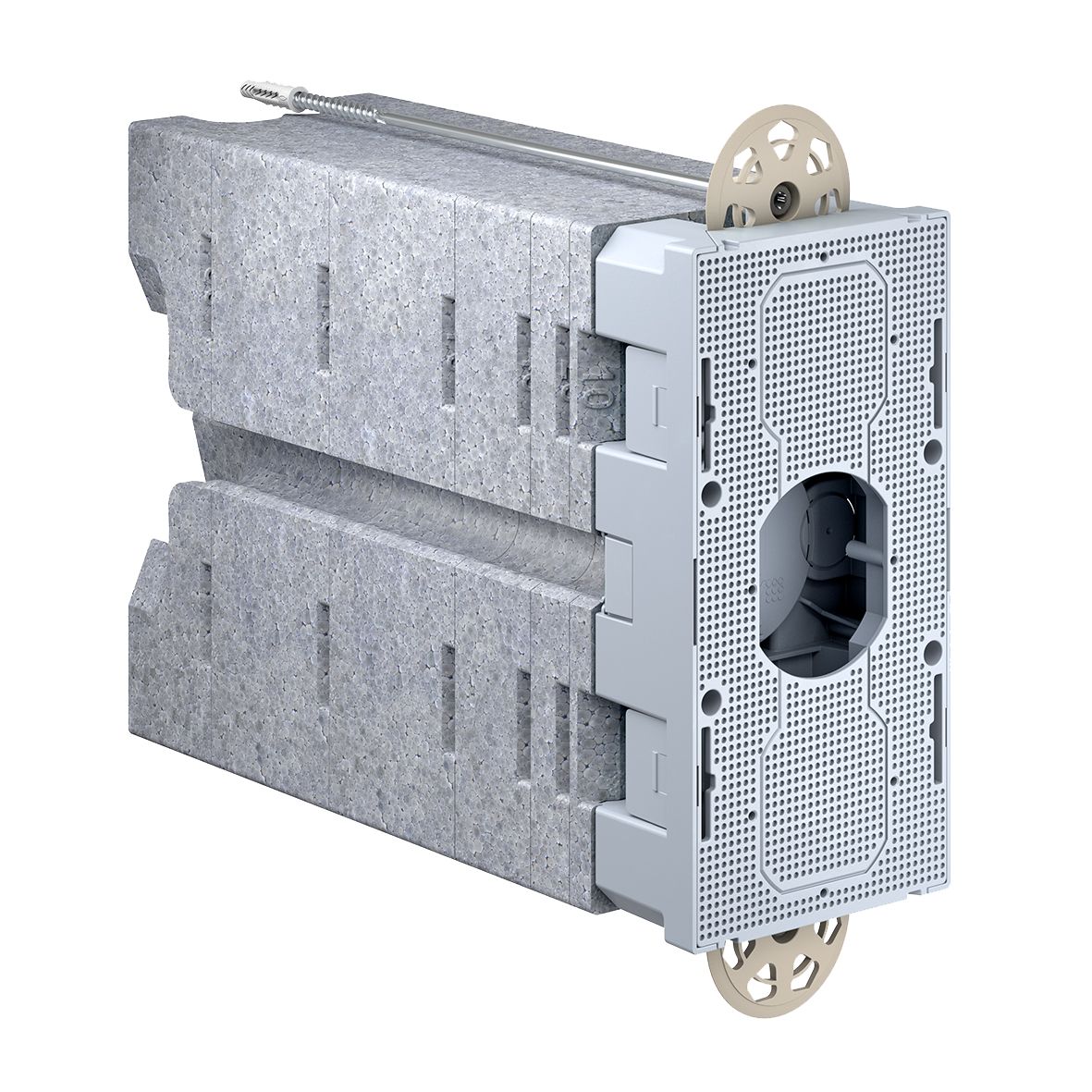 Geräteträger WD 240-310mm Kst 220x110mm Mit Füll-Dämmstoffen