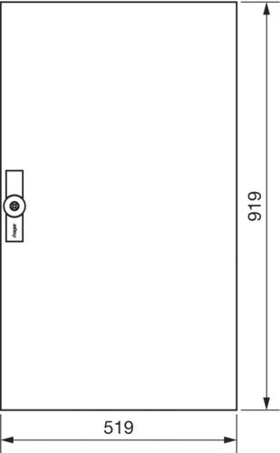 Schutztür IP54 ST H919xB519xT12mm