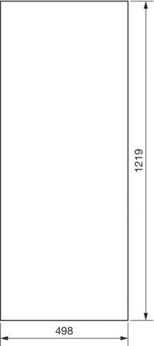 Schutztür IP44 ST H1219xB498xT12mm