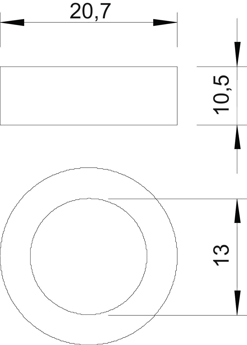 Dichtring Kst 10,5mm 1Durchf