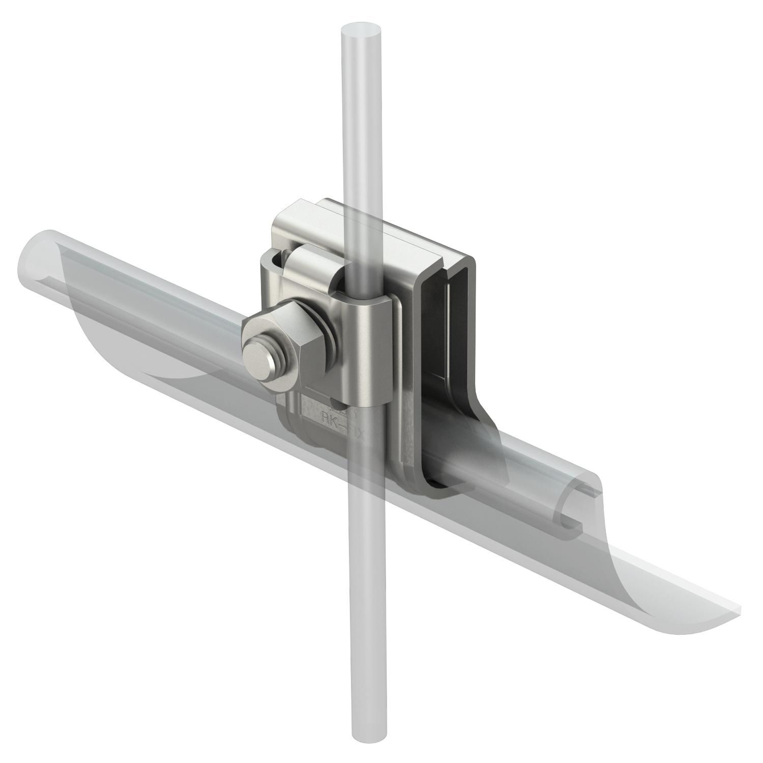 Dachrinnenklemme Ø8mm 15-25mm V2A unbeh Edelstahl (V2A) SKT-Schr