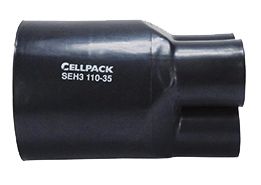 Aufteilkappe Warmschrumpf 3adrig 120-300qmm 200mm f.3p Kab Ø75/28mm