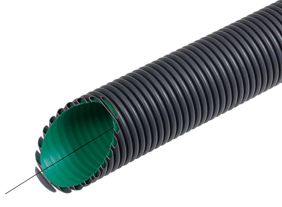 Kabelschutzrohr sw flex Ø40/50mm Kst außen gewellt innen glatt