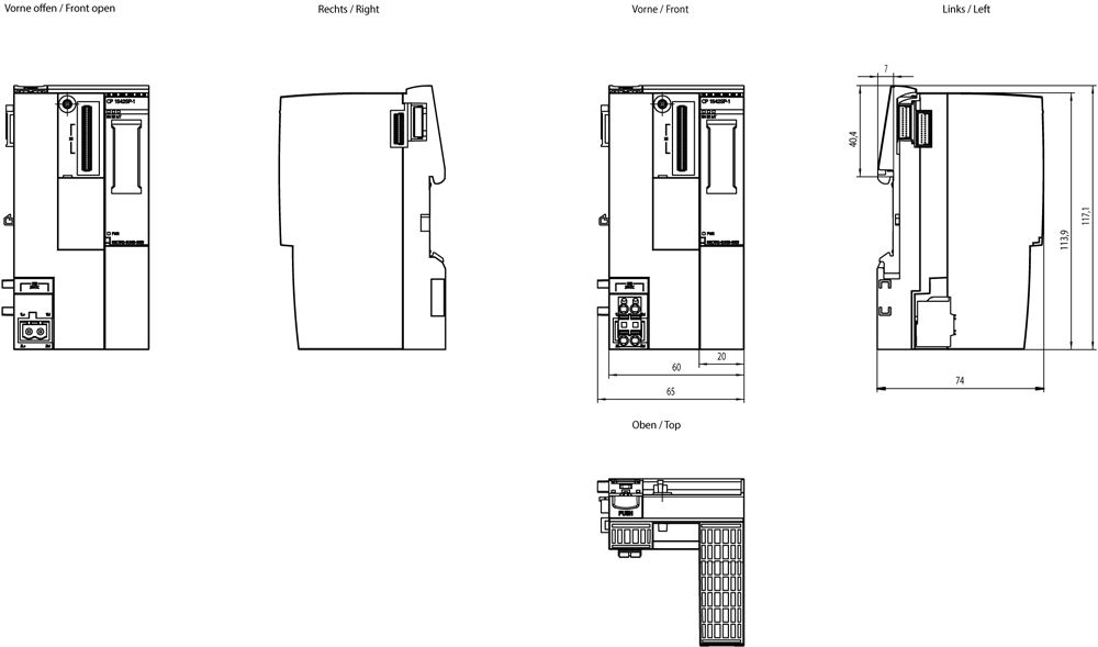 LWL-Stecker SC-RJ PCF klemm Metall alu